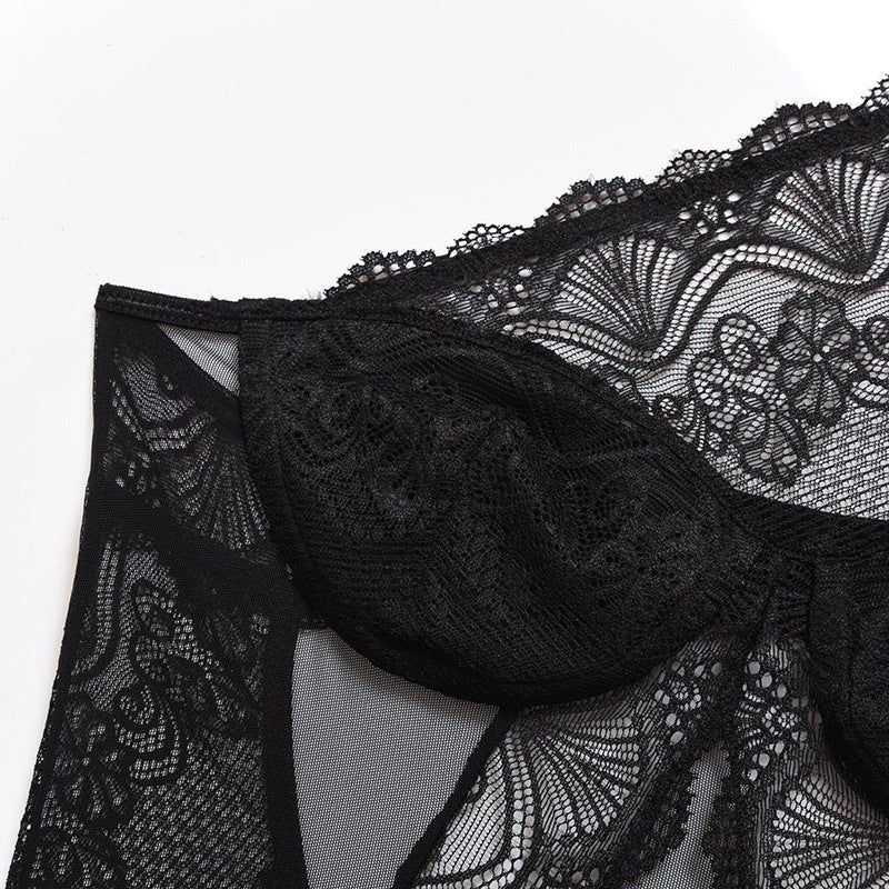 Teddy Cross - Border Plus Size Lace Bodysuit – Body Dentelle Sexy Grande Taille Noir | Desir Intense - Lingerie Sexy Femme | Lingerie Dentelle variant_option1 variant_option2 | Desir Intense