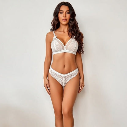 babydoll dentelle rouge plus size grande taille halter sexy | Desir Intense