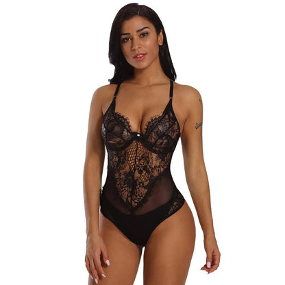Combinaison Lingerie Moulante - Silhouette Galbée - Lingerie Sexy Femme | Dentelle variant_option1 variant_option2 | Desir Intense