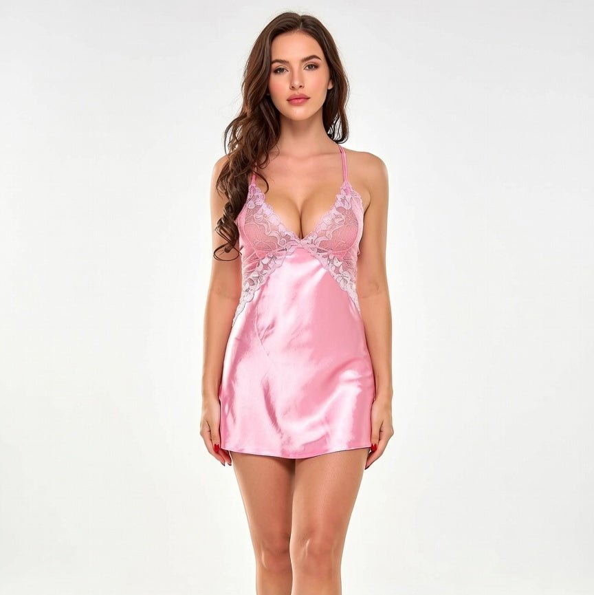 Nuisette Sexy Dos Nu - Séduction Audacieuse - Lingerie Sexy Femme | nuisette Dentelle variant_option1 variant_option2 | Desir Intense