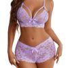 Ensemble Lingerie Dentelle 2 Pièces — Lilas - Lingerie Sexy Femme | Lingerie Dentelle variant_option1 variant_option2 | Desir Intense