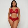 Ensemble Dentelle Transparente Grande Taille — Bordeaux - Lingerie Sexy Femme | Dentelle variant_option1 variant_option2 | Desir Intense