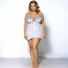 Nuisette Babydoll Dentelle Grande Taille — Sensualité & Confort Plus Size Lingerie Grande Taille - Sensualité & Confort - Lingerie Sexy Femme | nuisette Dentelle variant_option1 variant_option2 | Desir Intense
